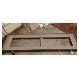 Metal rolling chair rack cart