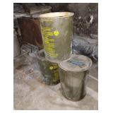 Civil Defense Barrels , 2 with Lids and Rope