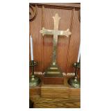 Large Brass Alter Cross 24" High Heavy