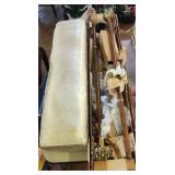 2 Pew End Candle Holder & Kneeler Prayer Bench.