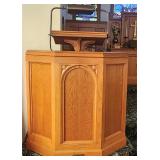 Oak Pulpit Stand with Light and Mic holder (B)