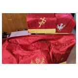 Red Set & White Labeled Alter Sash Set