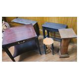 Small Wood Tables and Stand