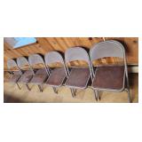 6 Folding Metal Chair
