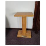 Wood memorial Church Book Bible Candle stand (A)