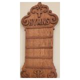 Vintage Oak Ornate Hymns Board