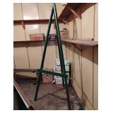Large green easel display 88" tall 32.25" wide
