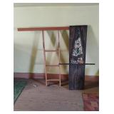 Wooden Rack + Handmade mosaic art