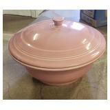 Fiesta Rose Pink Covered Casserole Dish