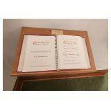 Oak Book wall Holder with Plexi Cover and Book