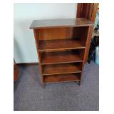 Small Wood Bookshelf 26.25" x 13" x 38.5" tall