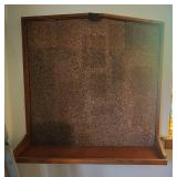 Large Cork Board w/ Shelf
