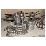 Quickube + Aluminum Double Boiler Pots