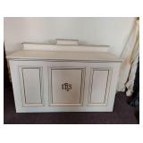 White Church Alter Open Back Jesus