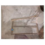 Boy Scout made Cane Saw and 3 legged stool