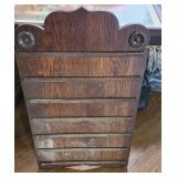 Antique Oak Church Hymn Board 33" by 20"