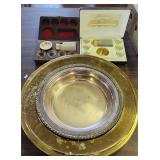 Communion Sets & Tray Engraved Ladies Aid Society