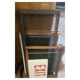 Vintage Window Screens & Exit Signs