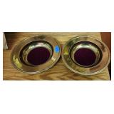 2 Collection Plates Gorham Dedicated Engraved (A)