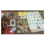 Boy Scout Lot Patches & Smokey Bear Posters +
