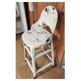 Small Metal Stool Chair Paint Is Flaking