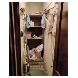 Closet Contents - marble , mops bulbs+