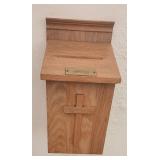 2 Wood Hanging Collection Boxes with Cross