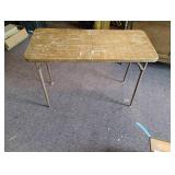 Vintage Beautyfold Wood and metal Sew Table