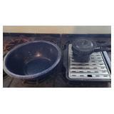 Agate Ware Double Boiler Roasting Pan