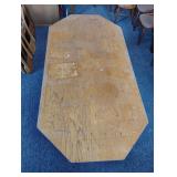 Folding oak table vintage 60" x 31" x 22.5"
