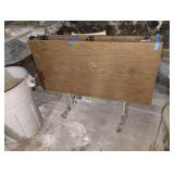 Folding Table 47.5" x 48" on wheels