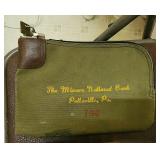 Vintage Miners National Bank Bag w/ Key
