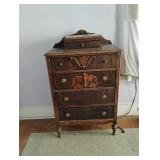 5 drawer dresser 53" tall x 32" x 17"