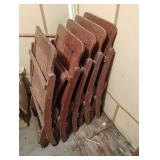 Oak Folding Chairs Vintage