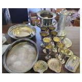 Silver Plated Goblets Trays ++