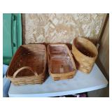 3 Longaberger Baskets