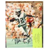 2 Signed Pieces NFL Mike Quick & Chuck Bednarik