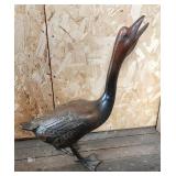 Metal Cast Bronze Japan Duck Goose 15.5' Tall