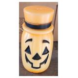 Halloween Jack-o-Lantern Pumpkin Top Hat Blow Mold