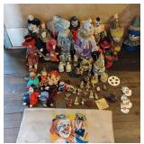 Clown Dolls & Figurines Painted Carpet ++
