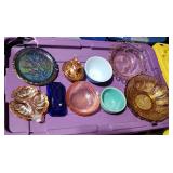 Blue Pyrex Bowl Pink Depression Cobalt Blue Butter