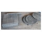 Rubber Garden Path Mats Stones Round & Sq.