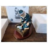 NFL Eagles Memory Company Santa Christmas Figurine