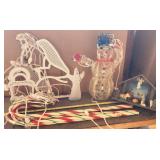 Christmas Yard Decor Snowman Nativity Candy Canes