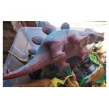 Dinosaur Toys & Curling Brush