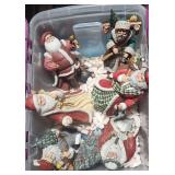 Christmas Santa Ceramic Figurines