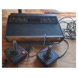 Atari 2600 with controllers and power supply
