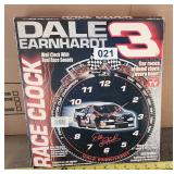 Dale Earnhardt 3 Nascar Race Clock
