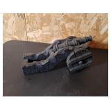 Wooden and Cast Iron Small Cannon