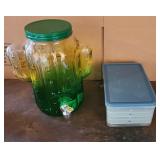 Cactus Drink Dispenser and Ice Cube Trays